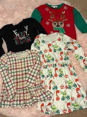 Holiday Merry & Bright Kids Long Sleeve Shirt - Black